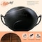 Nutrichef Pre-Seasoned Cooking Wok - Cast Iron Stir Fry Wok With Wooden Lid NCCIWOK60 - alternate 4